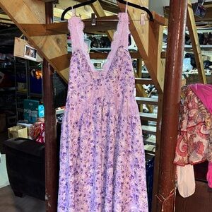 Purple maxi dress